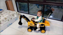 小乐狗 大型儿童电动车挖掘机1-6岁男孩超大号遥控可坐人四轮车电瓶车 【全电动遥控】黄-电挖臂-推把 实拍图
