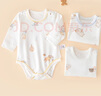 贝瑞加（Babyprints）新生儿连体衣婴儿包屁衣初生宝宝爬服纯棉三角哈衣四季内衣松鼠59 实拍图