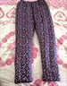 棉裤女纯手工棉花裤冬装加厚宽松中老年人奶奶保暖高腰妈妈长棉裤 紫色碎花 6XL 高155-174重175-195斤） 实拍图