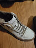 达芙妮运动休闲鞋女牛皮系带高帮鞋白色软底ins潮加绒老爹鞋女鞋4622607040 米杏（加绒） 36 实拍图