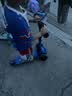 超级飞侠儿童滑板车2-6-12岁滑步车扭扭车平衡车溜溜踏板车PLUS版 警长蓝 实拍图