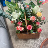 恰好时光鲜花编织插花花篮手提鲜花草编竹编月子手工篮子装饰家居花篮方形 实拍图