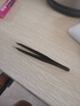 欧亿姿（oeiez）眉夹夹子修眉小镊子拔毛钳男拔胡子胡须假睫毛镊子拔眉修眉工具 【黑色平/斜】2支装+收纳盒 实拍图