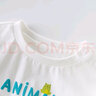 戴维贝拉（DAVE＆BELLA）女童短袖儿童t恤男童夏装童装男孩衣服宝宝半袖白色体桖婴儿上衣 白色【DBX13484】 80 cm（建议身高73-80cm） 实拍图