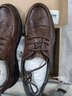 热风男鞋春季新款休闲皮鞋时尚百搭商务潮流一脚蹬爸爸皮鞋 02棕色 42 (260mm) (偏大半码) 实拍图