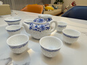 末都 景德镇镂空玲珑陶瓷功夫茶具手绘青花瓷茶壶茶杯家用客厅6人套装 若玉玲珑【掇球壶】9件套 实拍图