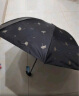 天堂 防紫外线晴雨伞三折 雨伞黑胶防晒太阳伞遮阳晴雨伞 黑色 实拍图