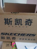 斯凯奇（Skechers）男鞋休闲皮鞋商务通勤黑色工作鞋简约百搭黑色运动板鞋210835 全黑色/BBK 41.5 实拍图
