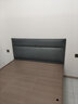 轻奢简约实木双人床头板单买免拆洗科技布床靠背软包新款可定制 深灰【科技布】送货到家 1.8米长床头 实拍图