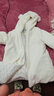 AEMAPE新款外套女2025秋冬季时尚仿水草大衣可爱小熊耳朵毛毛女 乳白色加棉)  加厚 M _105-120斤 实拍图