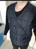 啄木鸟棉马甲男秋冬季款加绒中老年爸爸装男士宽松无袖保暖背心衣服男装 黑色（一件装） 2XL 实拍图