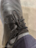 梵普森（FANPUSEN） 适配于蜘蛛·王花花·公子男女皮鞋鞋带圆形黑色休闲马丁靴细打蜡带子鞋绳 圆黑色 60cm 实拍图