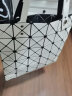 CLEVER & KETCH包包女包潮镭射几何菱格折叠包通勤托特包购物包生日礼物送女友 白色 晒单实拍图