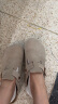 Devo Life的沃软木拖鞋包头半拖情侣款休闲法式拖鞋 3624 灰色反绒皮 38 实拍图