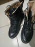 PULIWEI雪地靴女2024年新款时尚棉鞋英伦风马丁短靴秋冬季加厚加绒女鞋子 黑色加绒 40 (250mm) 实拍图
