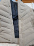 雅戈尔（YOUNGOR）棉褛男翻领短款棉茄克聚酯纤维可脱卸内胆男士上衣外套 卡其 180/100A 晒单实拍图