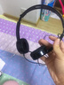 声籁（SaLaR） 手机耳机头戴式游戏耳麦英语听力学习听说耳麦带麦克风话筒电竞耳机笔记本平板耳机3.5圆孔单插头 V38V单孔-黑色【手机平板ipad单孔笔记本用】 实拍图