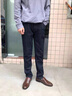 皮尔卡丹（pierre cardin）牛仔裤男夏季薄款2026宽松直筒弹力百搭裤子男商务休闲裤男长裤子 665黑色+浅蓝【春夏款】 31 (腰围2尺4） 实拍图