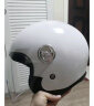 凤凰（Phoenix）3C认证电动车摩托车头盔复古款888奶昔白 男女四季通用电瓶车3/4半盔冬季骑行安全帽均码 实拍图