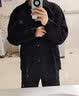 OEMG 灯芯绒长袖衬衫外套男春秋夏季宽松大码潮牌潮流百搭休闲上衣服 黑色 4XL 【建议180-195斤】 实拍图
