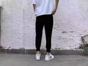 乔丹正品运动裤男士2025夏季新款黑色束脚裤长裤宽松透气休闲卫裤子男 黑色【常规款】 XL 实拍图