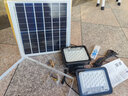 远盛达太阳能照明灯户外庭院灯家用投光灯光伏太阳灯室外防水路灯大功率 一拖二40000-W+光照400㎡+10米线 升级加强高配置+电量显示 实拍图