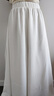 浪莎白色裙裤女2026新款高腰垂感阔腿裤宽松休闲薄款百褶a字半身长裙 实拍图