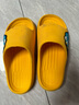 儿童拖鞋男童夏季卡通恐龙室内家居防滑中大童外穿运动凉拖鞋男孩 恐龙【黄色】 34 -35码【内长22cm】 实拍图