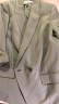 伊芙丽（eifini）西装2023夏高级感七分袖设计感气质通勤休闲醋酸西服外套女 绿色 155/80A/S 晒单实拍图