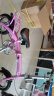 GOGOBIKE构构12寸男女式成人学生小型迷你便携超轻铝合金小轮折叠自行车 12寸铝仙子 公主粉 实拍图