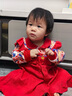 长命富贵周岁礼服女宝宝连衣裙拜年服女童新年装加绒汉服国风过年衣服中式 龙行龘龘 90 实拍图
