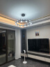 意式极简客厅吊灯主灯现代简约吧台北欧设计师高端创意玻璃长条灯 铜黑色直径102cm-无极调光 晒单实拍图