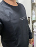罗蒙（ROMON）卫衣男秋季大码长袖T恤户外运动休闲外套打底衫上衣UP89黑色L 实拍图