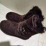 AU&MU澳洲雪地靴女冬季羊皮毛一体中筒男女靴保暖加绒防滑大码户外棉鞋 N310巧克力色 35 U4(34/35) 晒单实拍图