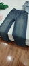 G.DUCKKIDS女童裤子春秋牛仔裤25新款中大儿童直筒裤初中生女孩宽松阔腿裤冬  复古色加绒款 160 建议150-160cm12-13岁 实拍图