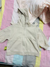 童泰（TONGTAI）宝宝外套春秋儿童衣服男女外出连帽上衣T41W135N-DS杏白110cm 实拍图