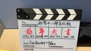 早行客电影场记板 黑白条纹中英文白色底板 打板开拍板磁铁打板30*24cm场景短剧板打板器标记板 送水性笔 实拍图