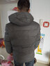 以撒保罗（YISABAOLUO）羽绒服男士冬季外套短款连帽2025新款休闲加厚保暖中青年爸爸冬装 灰色 3XL (135-150斤） 实拍图