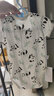 婧麒（JOYNCLEON）新生婴儿纯棉连体衣服初生宝宝无骨连身衣满月爬爬服春季四季哈衣 橙子 80cm 实拍图