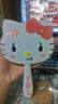 宜乐舒hello kitty镜子粘钻学生宿舍凯蒂猫diy贴满钻手持化妆镜网红爆款 【白色】手柄镜子+全套材料包 实拍图