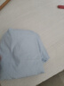 prenomen短袖衬衫男士青年学生修身商务休闲免烫衬衣工作服职业装衣服 纯蓝色  D029  44 /5XL 实拍图