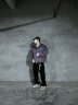 BJHG不计后果冬季白鸭绒羽绒服男环保麂皮绒面包服美式设计感小众上衣 暗夜紫 L （130-160斤） 晒单实拍图