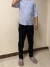 啄木鸟夏季男士休闲裤新款修身加绒加厚商务直筒春天小脚裤男显瘦长裤子 咖啡色 夏款 32 （135-145斤） 实拍图