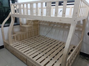 雷扬【上门安装】实木上下床双层床架上下铺双人亲子床两层木床高低床 梯柜上130下150+书架+抽屉+2床垫 包安装 实拍图