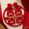 烟雨集喜字贴24件套结婚婚房装饰大门贴婚车大小立体喜字静电贴 实拍图