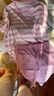 蕉内（Bananain）王一博同款305H纯棉睡衣男女士100%棉情侣家居服短袖短裤套装夏季 【短裤款条纹-女】蕾粉横条纹 L 实拍图