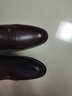 蜻蜓牌男士皮鞋正装鞋套脚透气商务休闲皮鞋男特大码中老年人爸爸鞋子男 棕色 39 实拍图