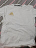 阿迪达斯 （adidas）t恤男夏季运动透气轻薄宽松棉短袖 白/金（经典款） 3XL  实拍图