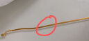 潮宏基18K金彩金项链女士 蛇骨链 XXK30000054 黄K约40cm加尾链 实拍图