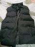 左斯客马甲男2024新款冬季棉马甲加厚坎肩青年背心韩版保暖冬装外套 黑色 3XL 实拍图